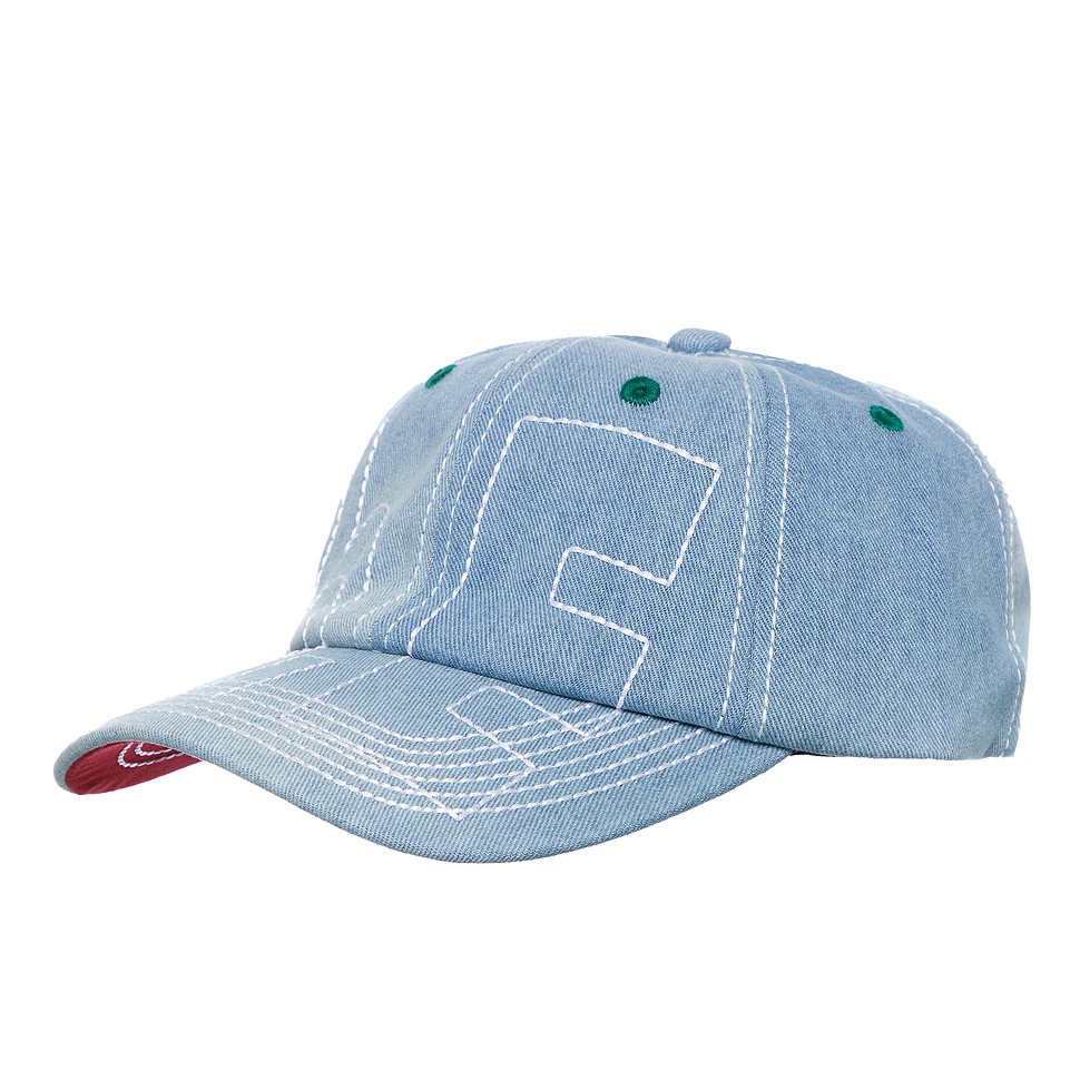 b.Eautiful - Vapor 6 Panel Hat (Light Denim / White) | HHV