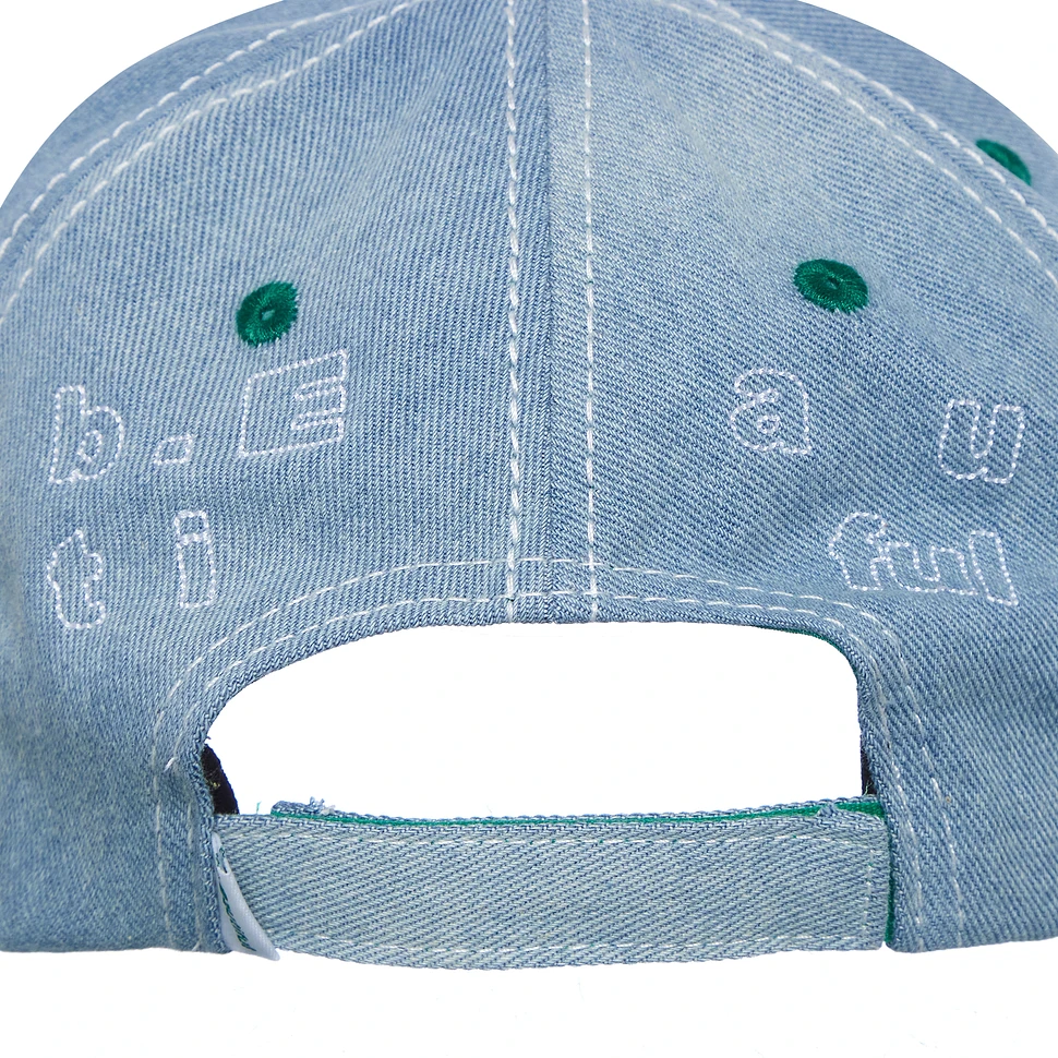 b.Eautiful - Vapor 6 Panel Hat (Light Denim / White) | HHV