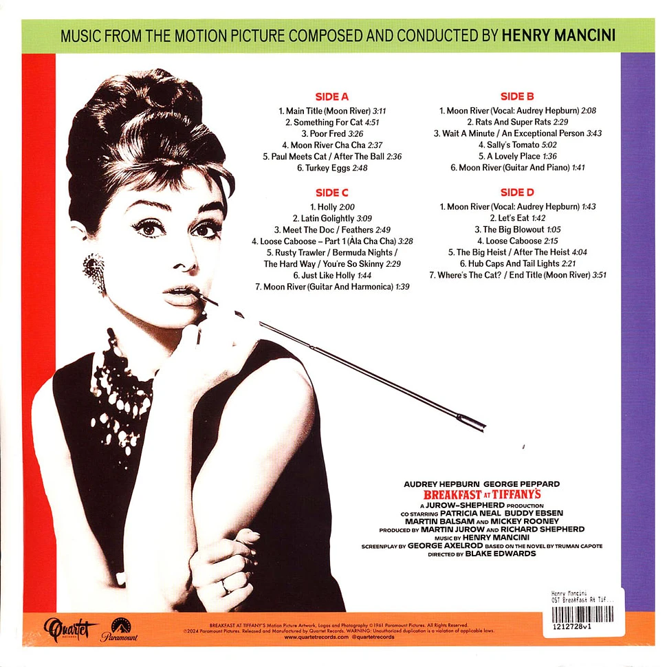 Henry Mancini - OST Breakfast At Tiffany's White Vinyl Edition