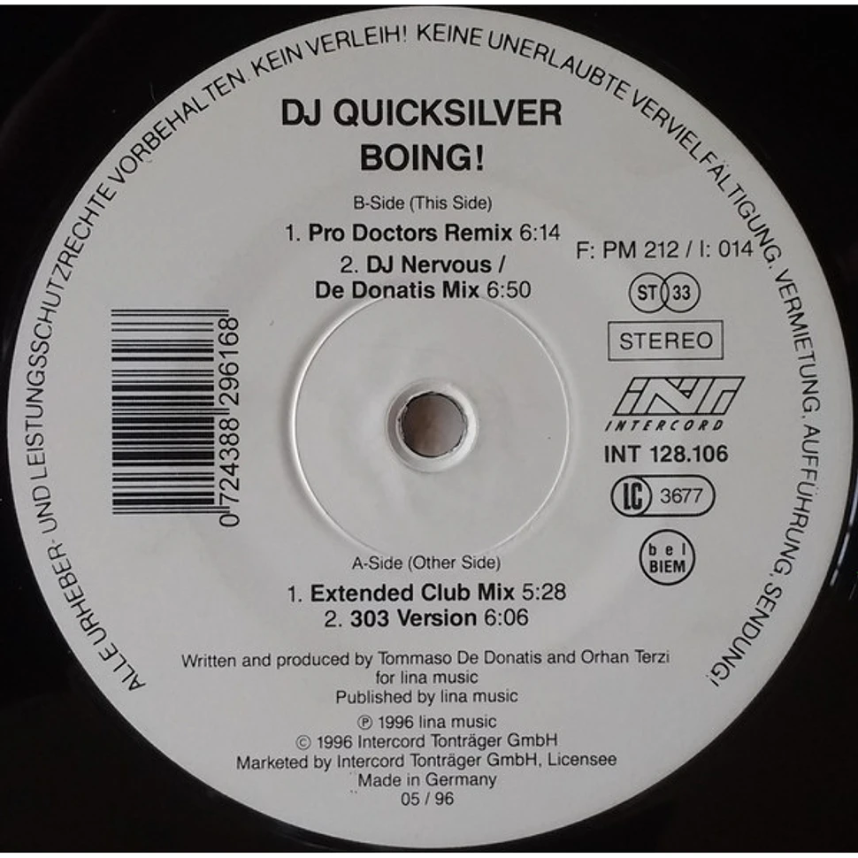 DJ Quicksilver - Boing!