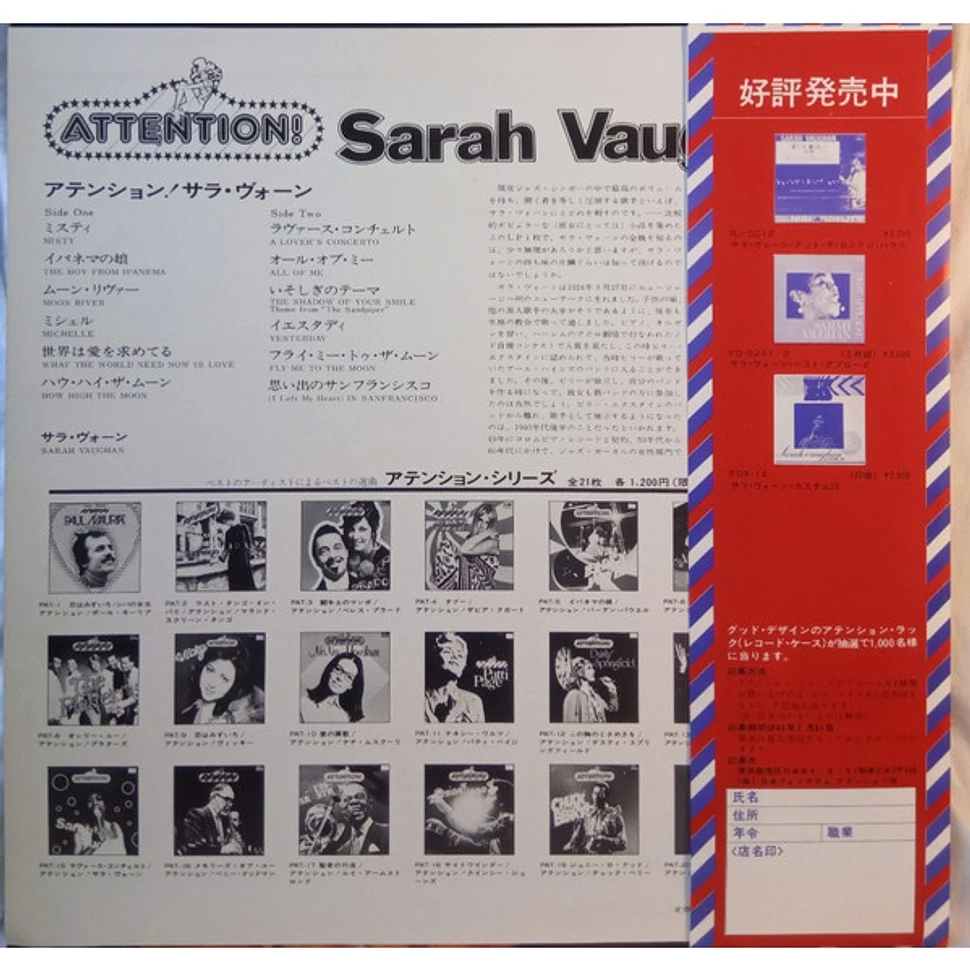 Sarah Vaughan - Attention!