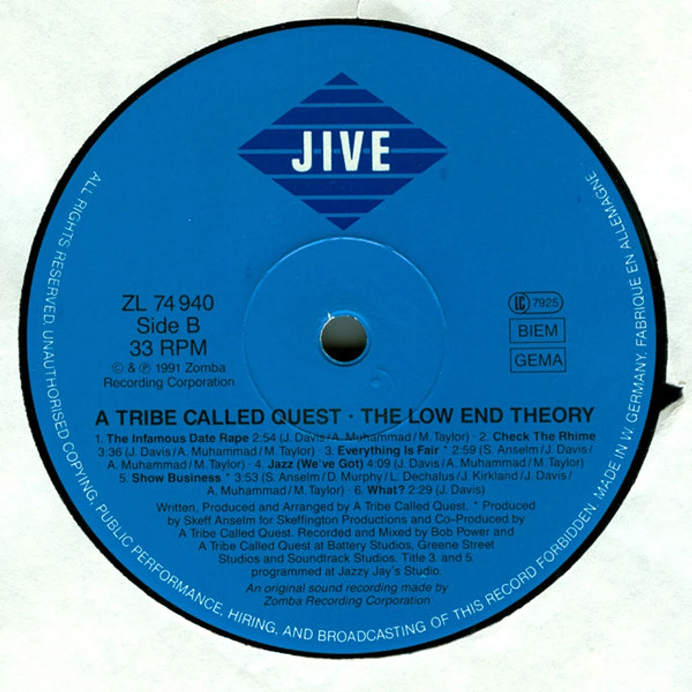 A Tribe Called Quest - The Low End Theory