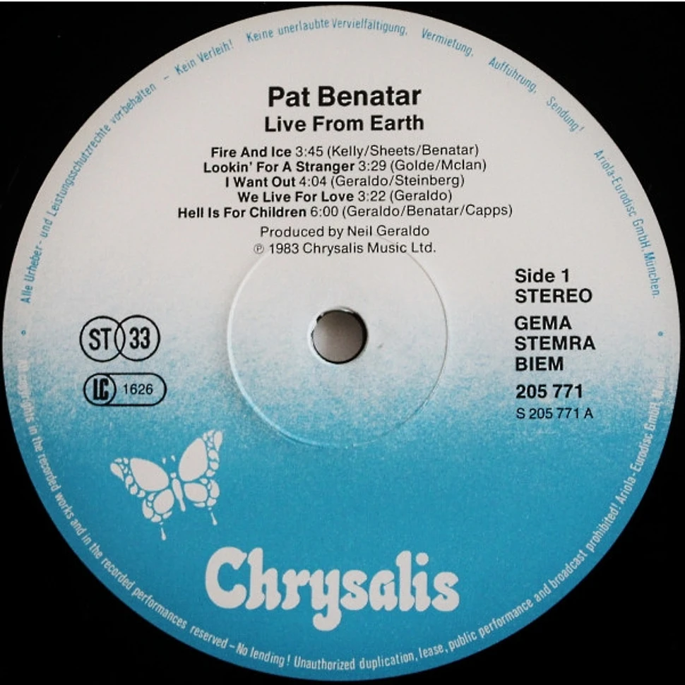 Pat Benatar - Live From Earth