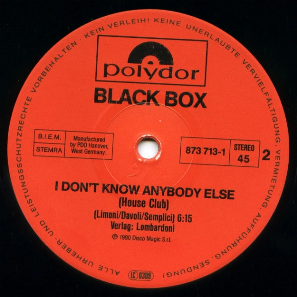 Black Box - I Don't Know Anybody Else