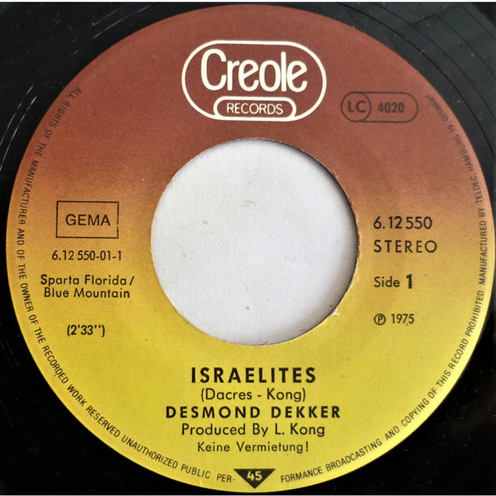 Desmond Dekker - Israelites