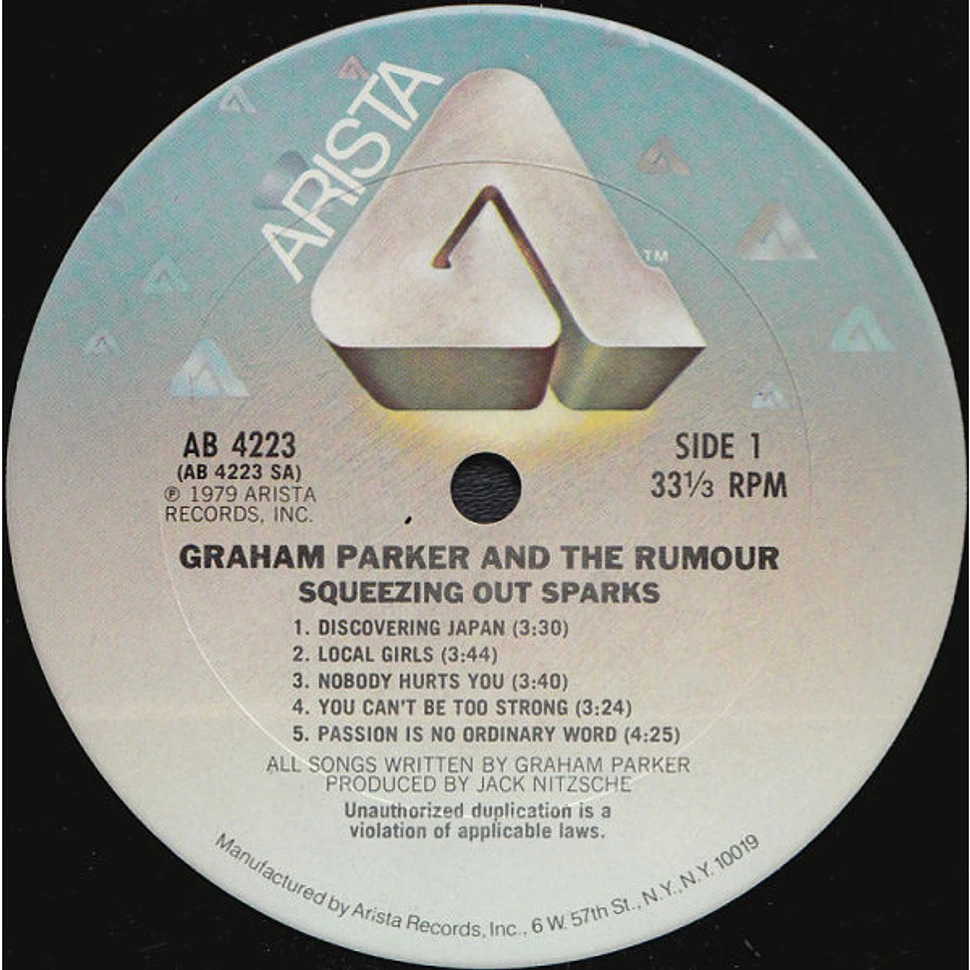 Graham Parker And The Rumour - Squeezing Out Sparks