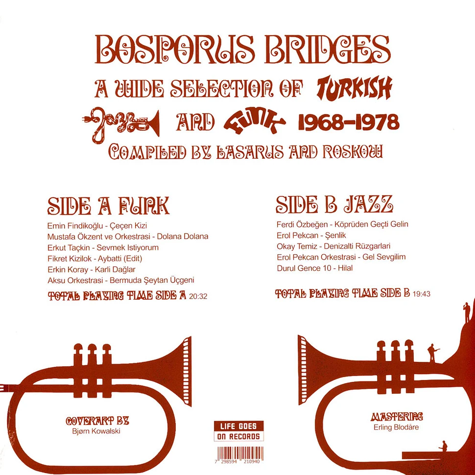 V.A. - Bosporus Bridges - A Wide Selection Of Turkish Jazz And Funk 1968-1978