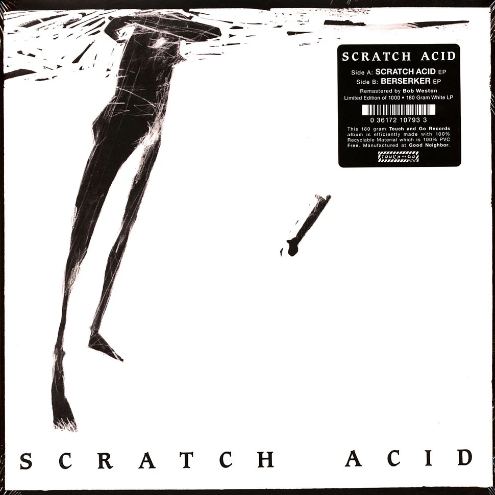 Scratch Acid - Scratch Acid + Beserker Remastered White Vinyl Edition