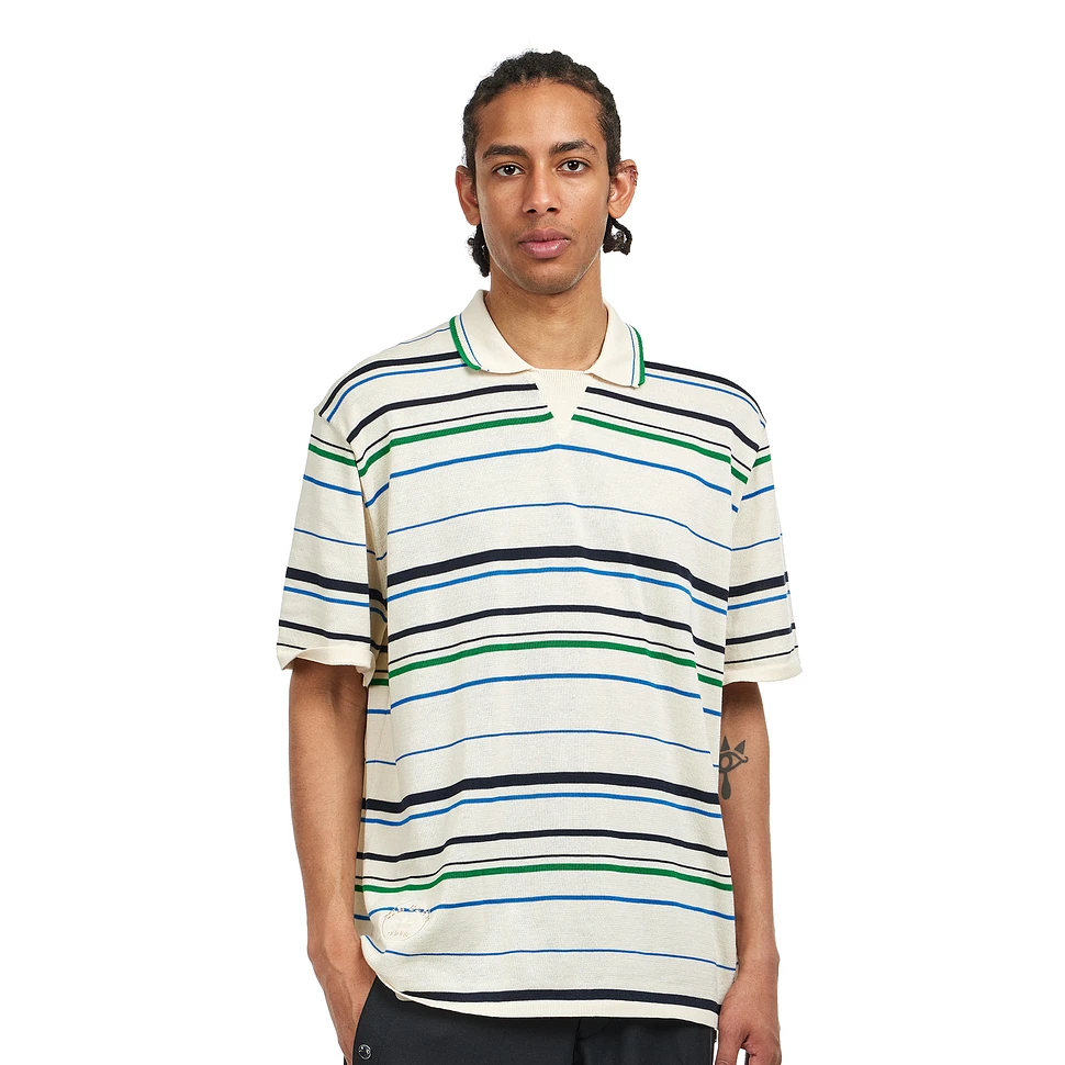 ★関税込★adidas★WALES BONNER X ADIDAS ORIGINALS POLO★ ADIDAS ORIGINALS + Wales Bonner jacquard-knit polo shirt