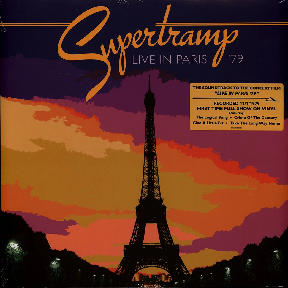 Supertramp Live In Paris 1979 Vinyl 3LP 2025 DE Original HHV Supertramp Live In Paris 1979 Vinyl 3LP 2025 DE Original HHV