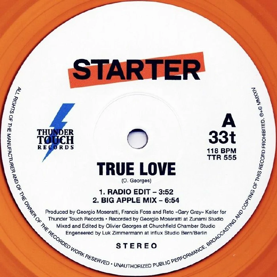 Starter - True Love / Vision On My Mind EP Orange Vinyl Edition