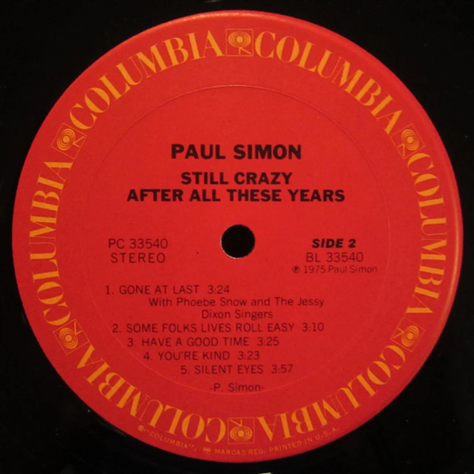 Paul Simon - Still Crazy After All These Years