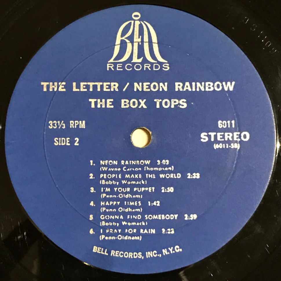 Box Tops - The Letter / Neon Rainbow