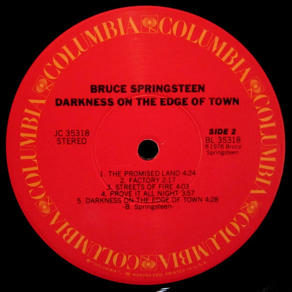 Bruce Springsteen - Darkness On The Edge Of Town