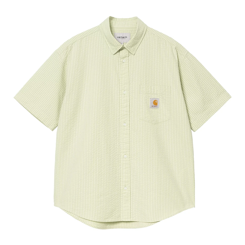 Carhartt WIP - S/S Toland Shirt (Toland Stripe, Pale Olive) | HHV