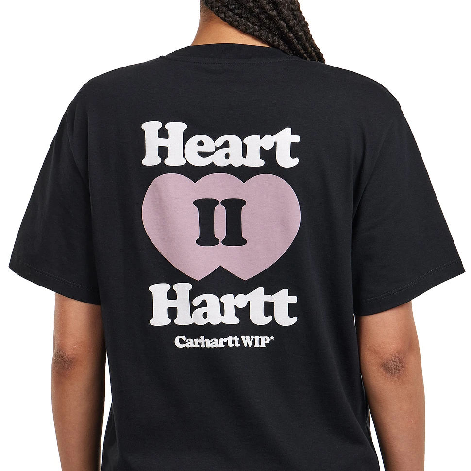 Carhartt WIP - W' S/S Heart II Hartt T-Shirt (Black) | HHV