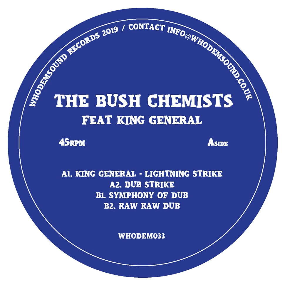 The Bush Chemists / King General - Lightning Strike Yellow Vinyl Edtion