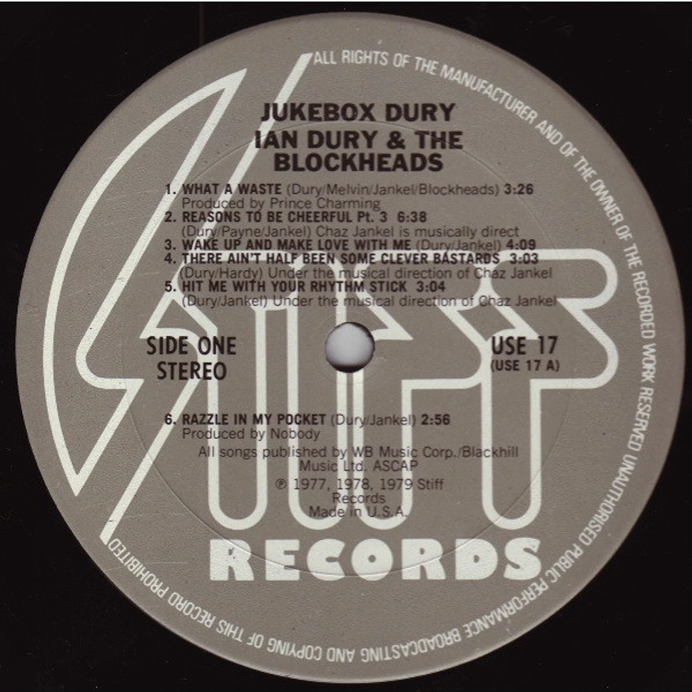 Ian Dury And The Blockheads - Jukebox Dury