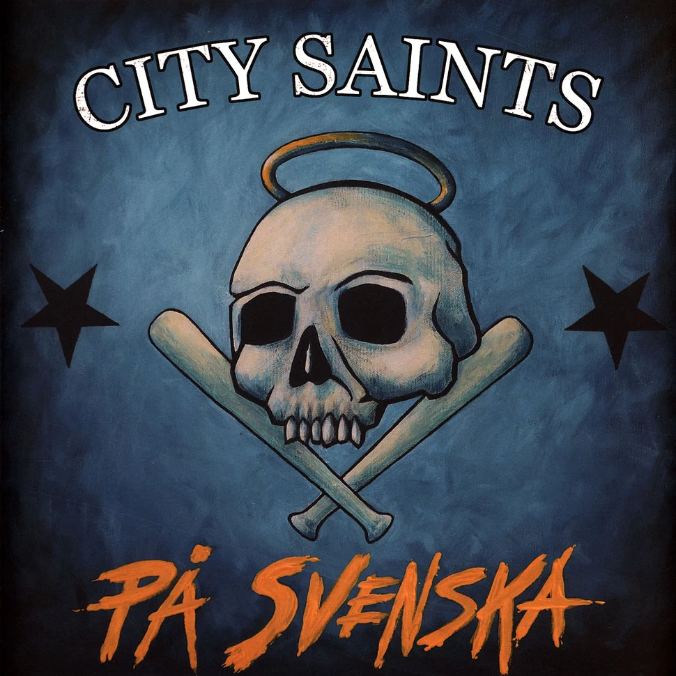 City Saints - Pa Svenska Clear With Black, Blue & White Swirl Vinyl Edition