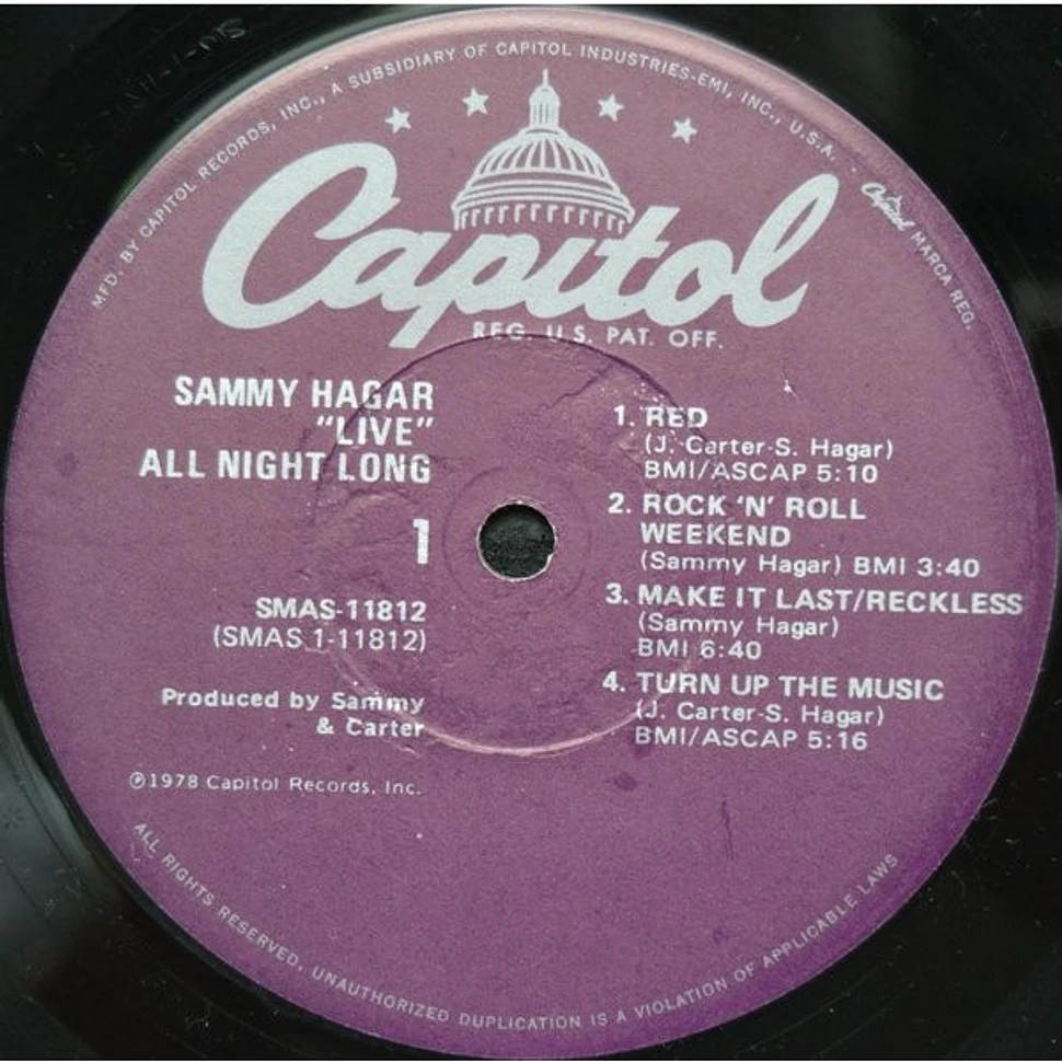 Sammy Hagar - All Night Long