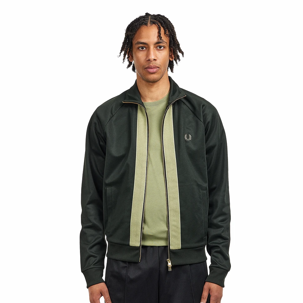 Track Jacket Perry Fred Taped | Black Men's Jackets - Tape