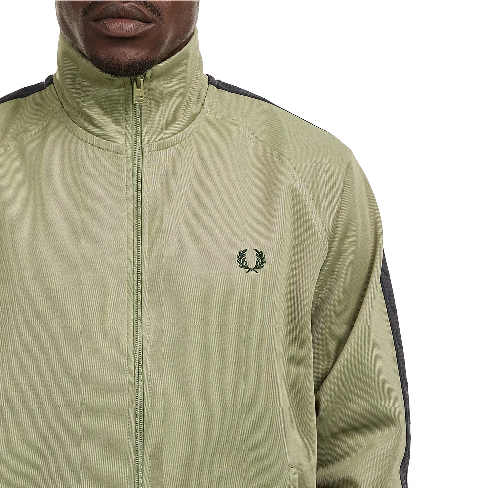 Fred Perry - Contrast Tape Track Jacket (Olive Mint / Anchor
