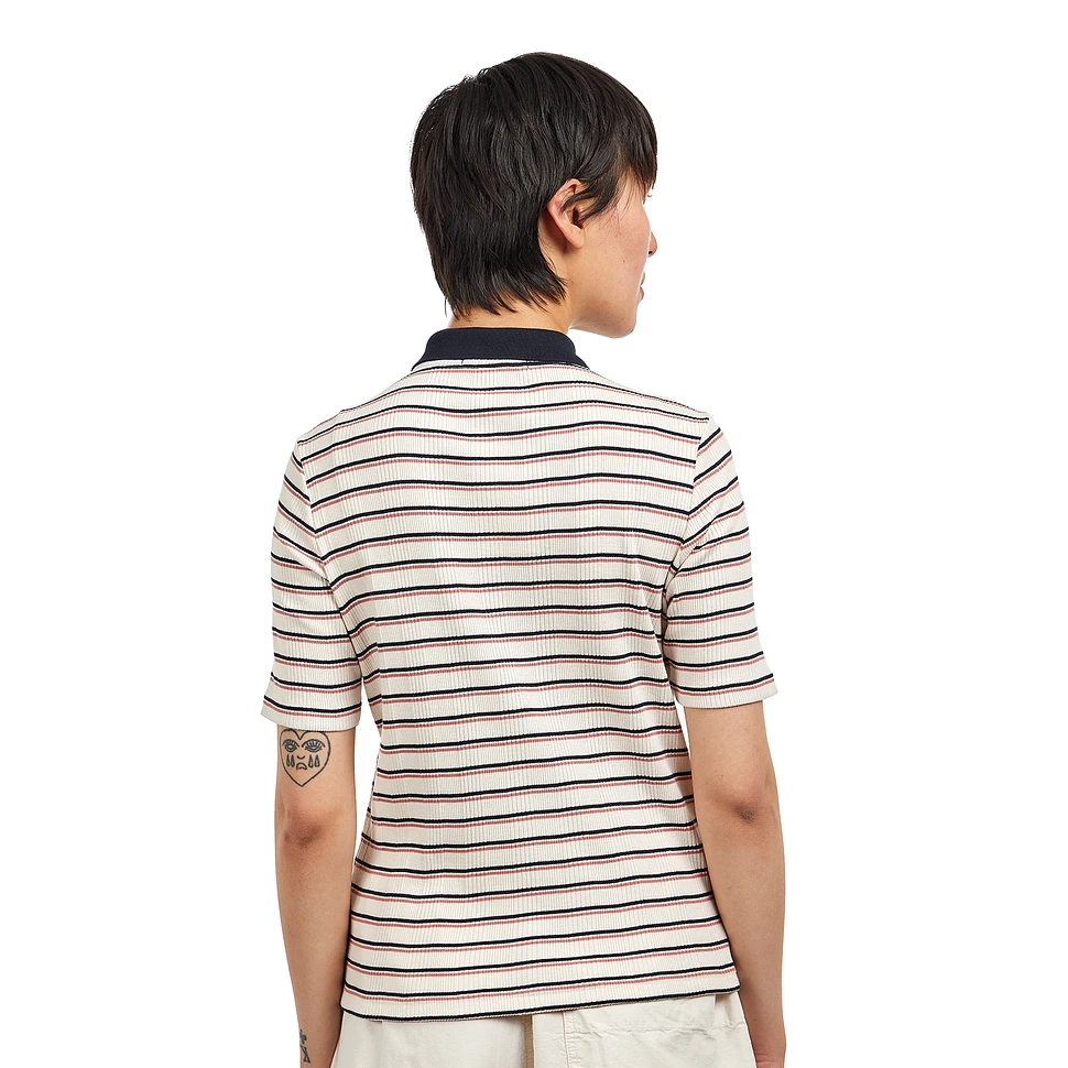 Fred Perry - Striped Ribbed Polo Shirt