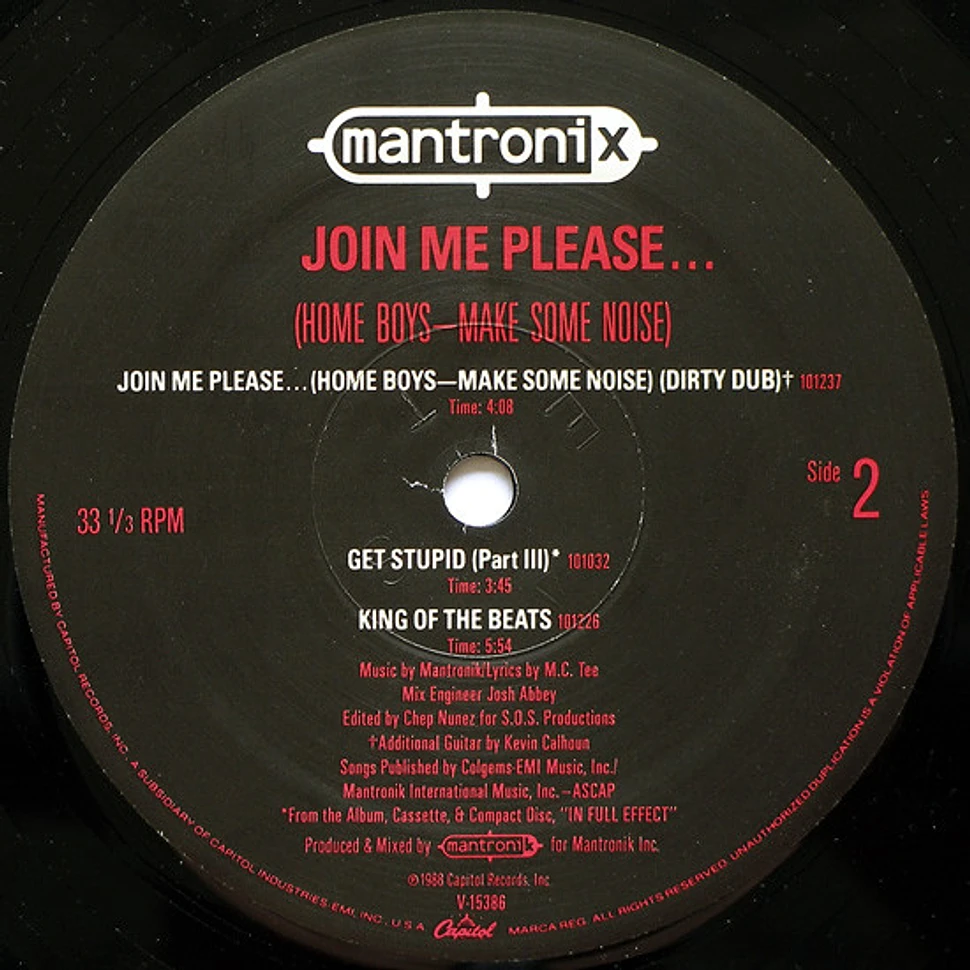 Mantronix - Join Me Please... (Home Boys - Make Some Noise)