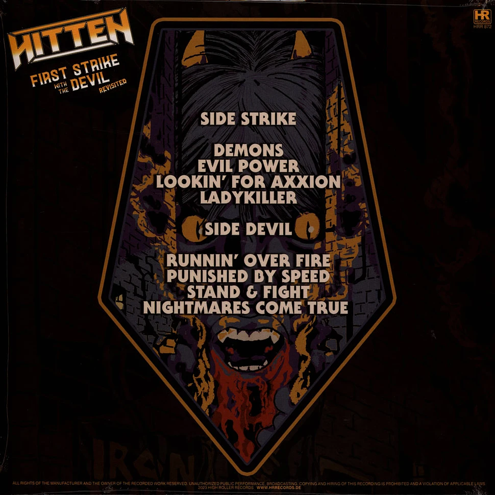 Hitten - First Strike With The Devil - Revisited Black Vinyl Edition