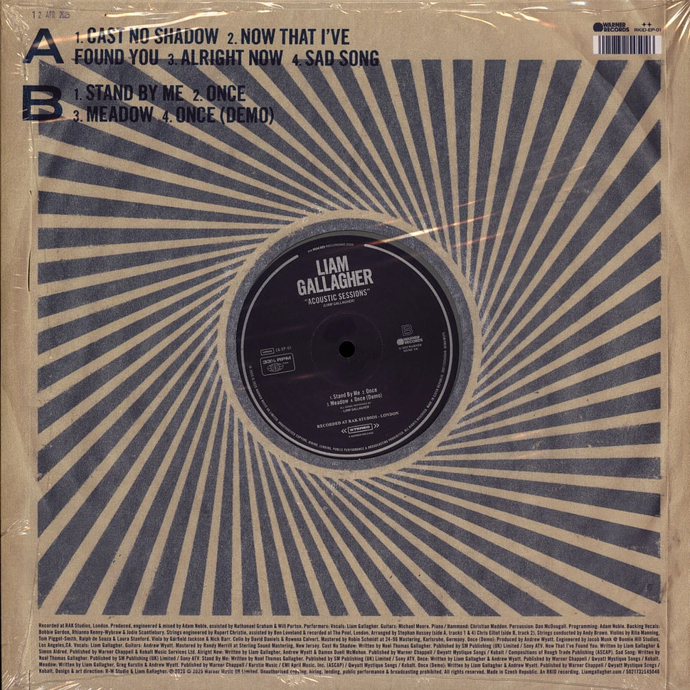 Liam Gallagher (Oasis) - Acoustic Sessions Record Store Day