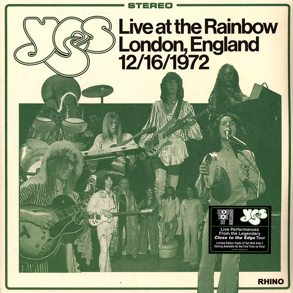 Yes - Live At The Rainbow London E Record Store Day 2025 Edition
