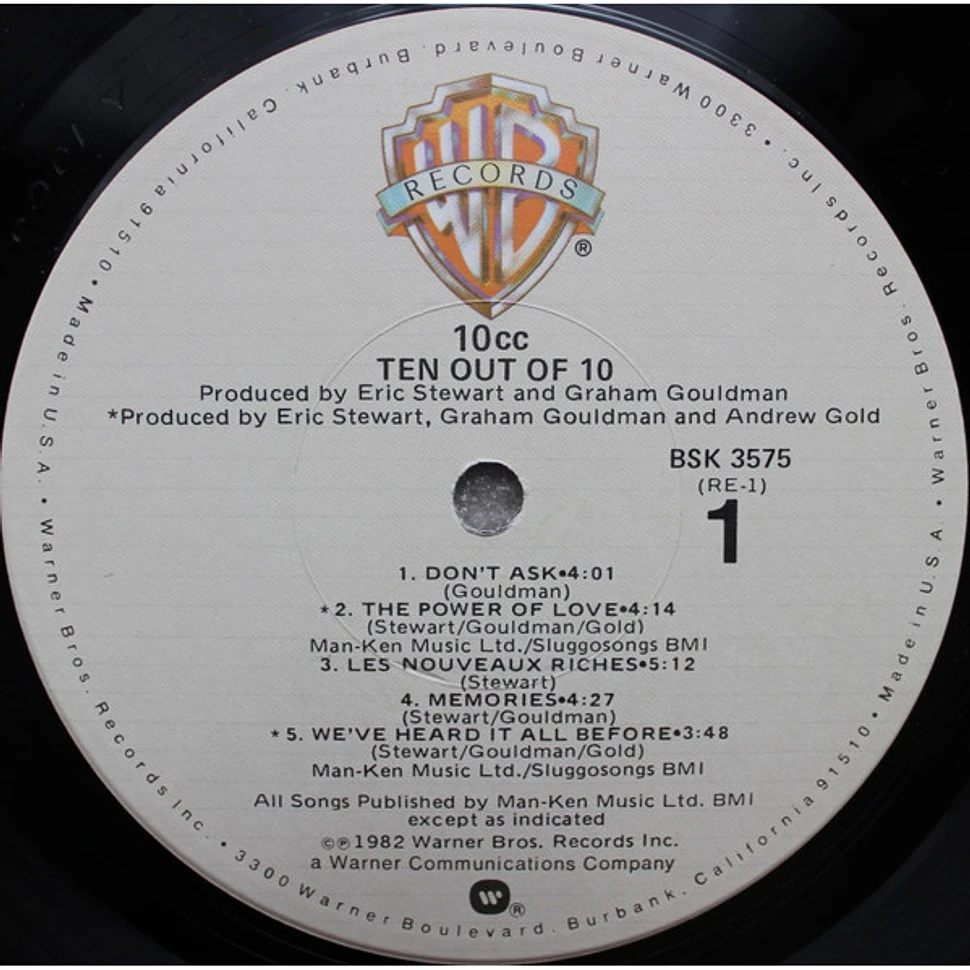 10cc - Ten Out Of 10