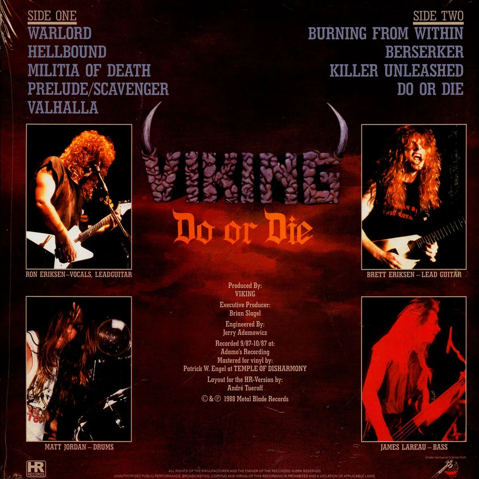 Viking - Do Or Die Splatter Vinyl Edition