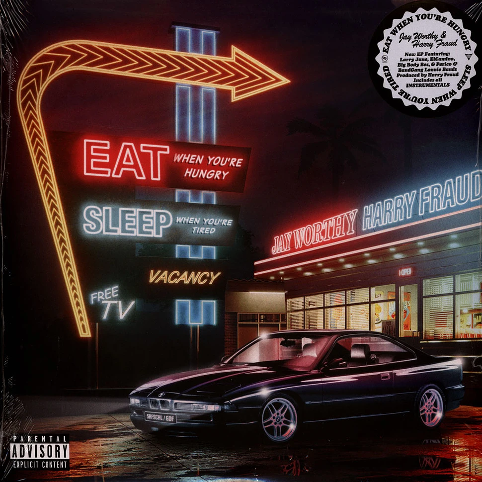 Jay Worthy & Harry Fraud - Eat When You're Hungry Sleep When Your Tired Black Vinyl Edition