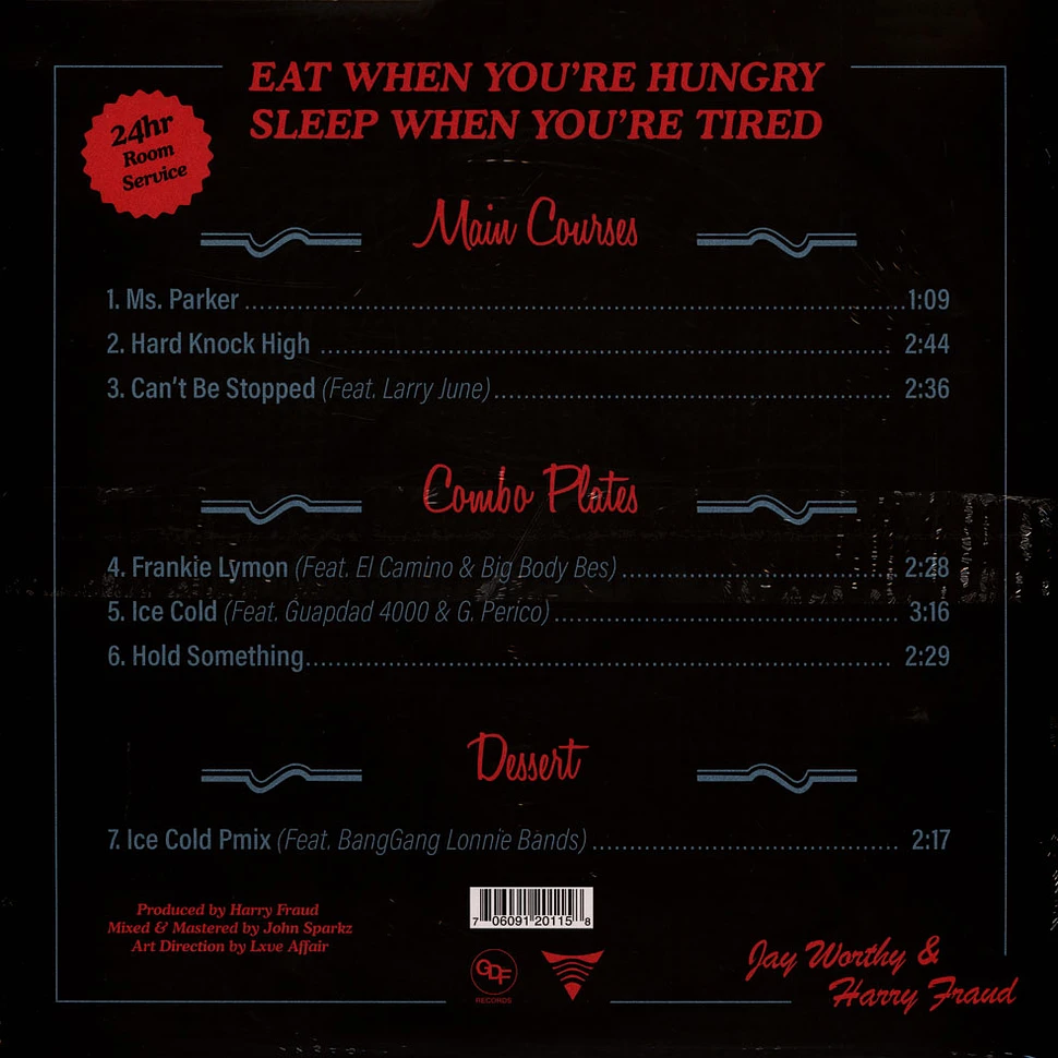 Jay Worthy & Harry Fraud - Eat When You're Hungry Sleep When Your Tired Black Vinyl Edition