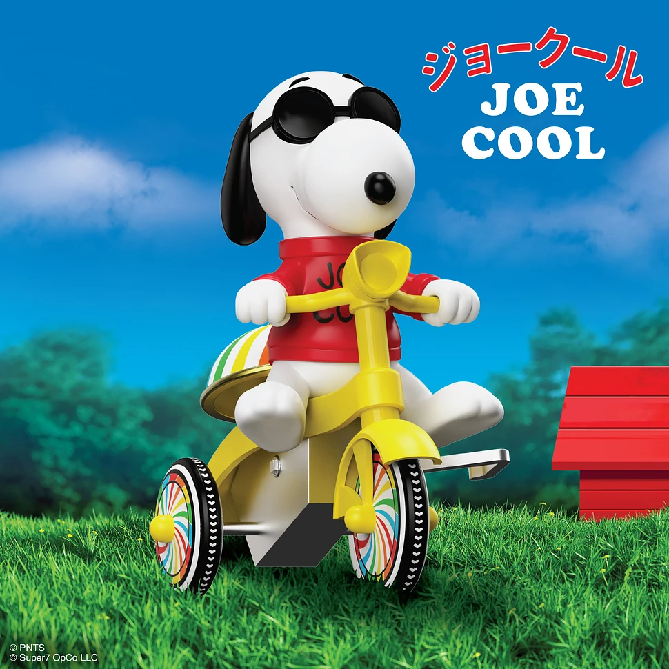 Peanuts - Super Cycles - Joe Cool (w/ Yellow Trike) ReAction Figure