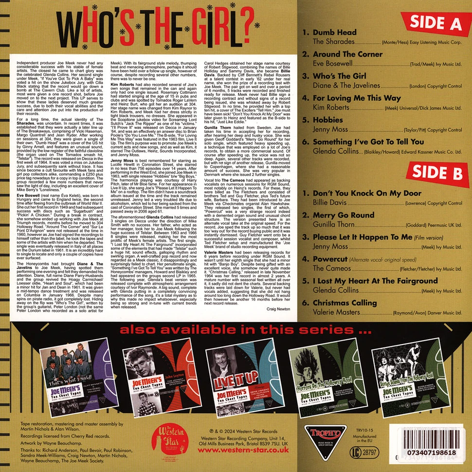 V.A. - Who's The Girl? Joe Meek's Tea Chest Tapes