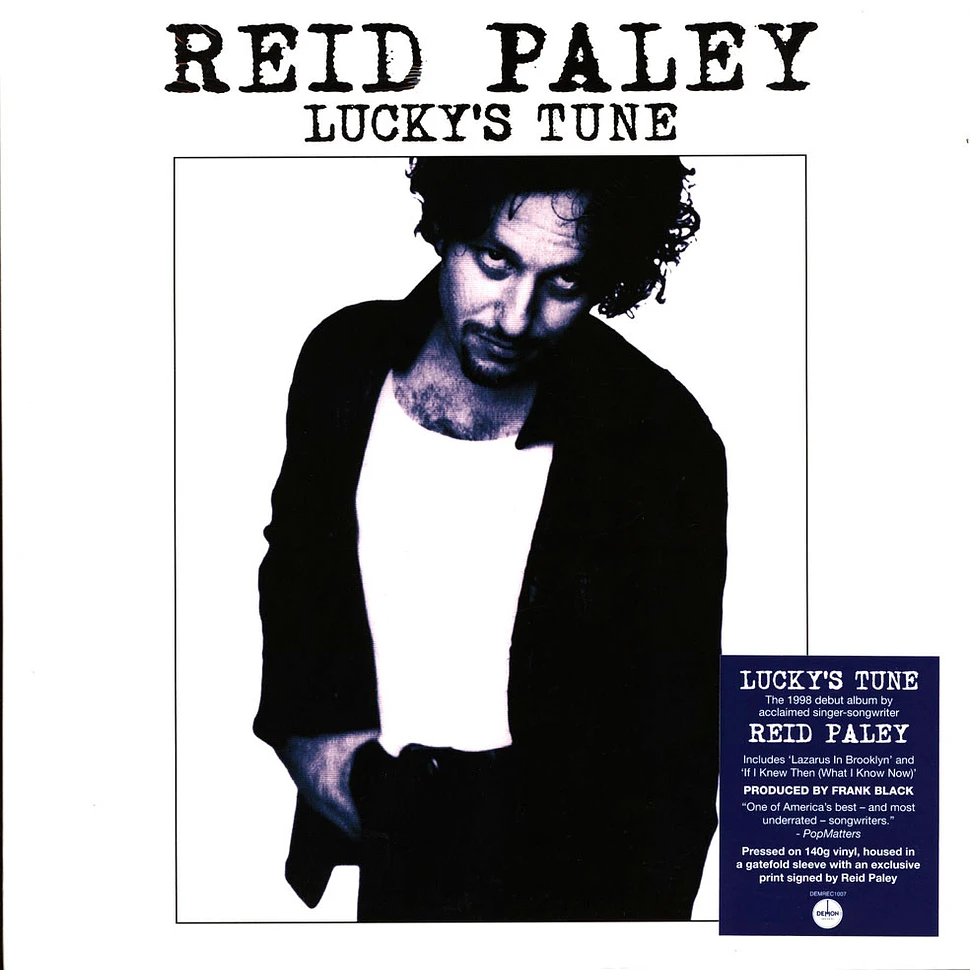 Reid Paley - Lucky's Tune Black Vinyl Edition Gatefold + Signed Print