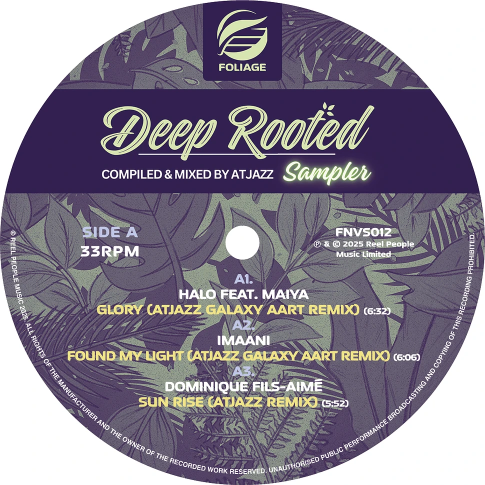 V.A. - Deep Rooted Compiled & Mixed By Atjazz Vinyl Sampler