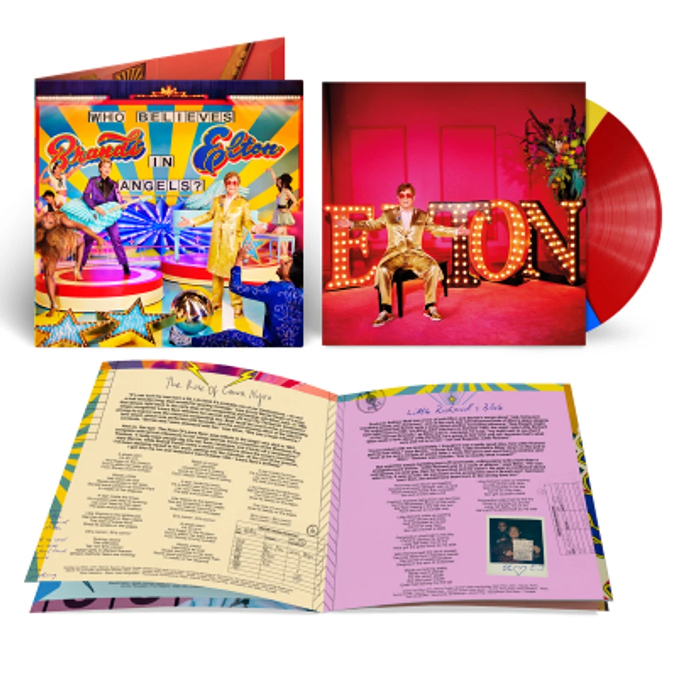 Elton John, Brandi Carlile - Who Believes In Angels Limited Tri-Colored Vinyl Edition