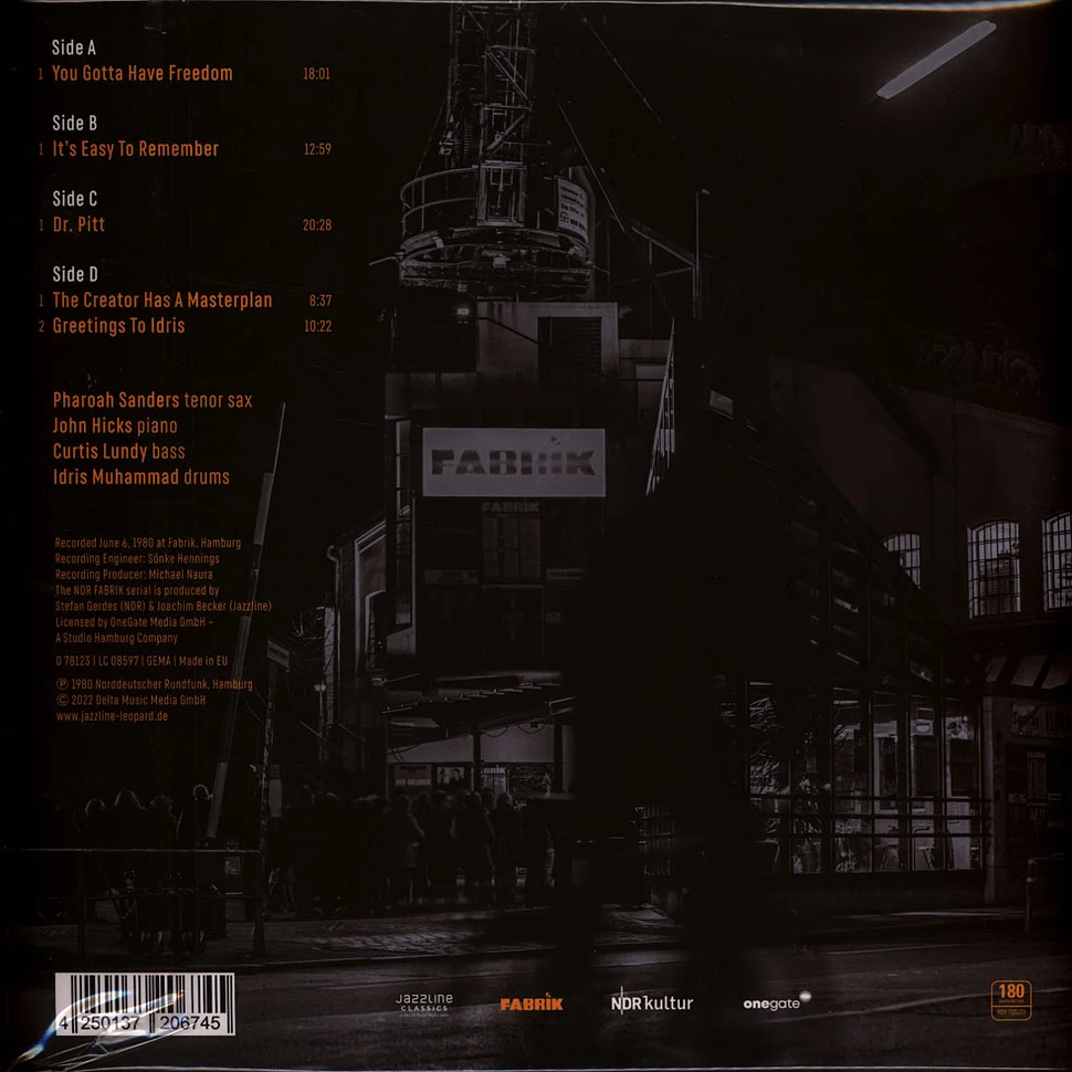 Foto 1: Pharoah Sanders Quartet — Live At Fabrik Hamburg 1980