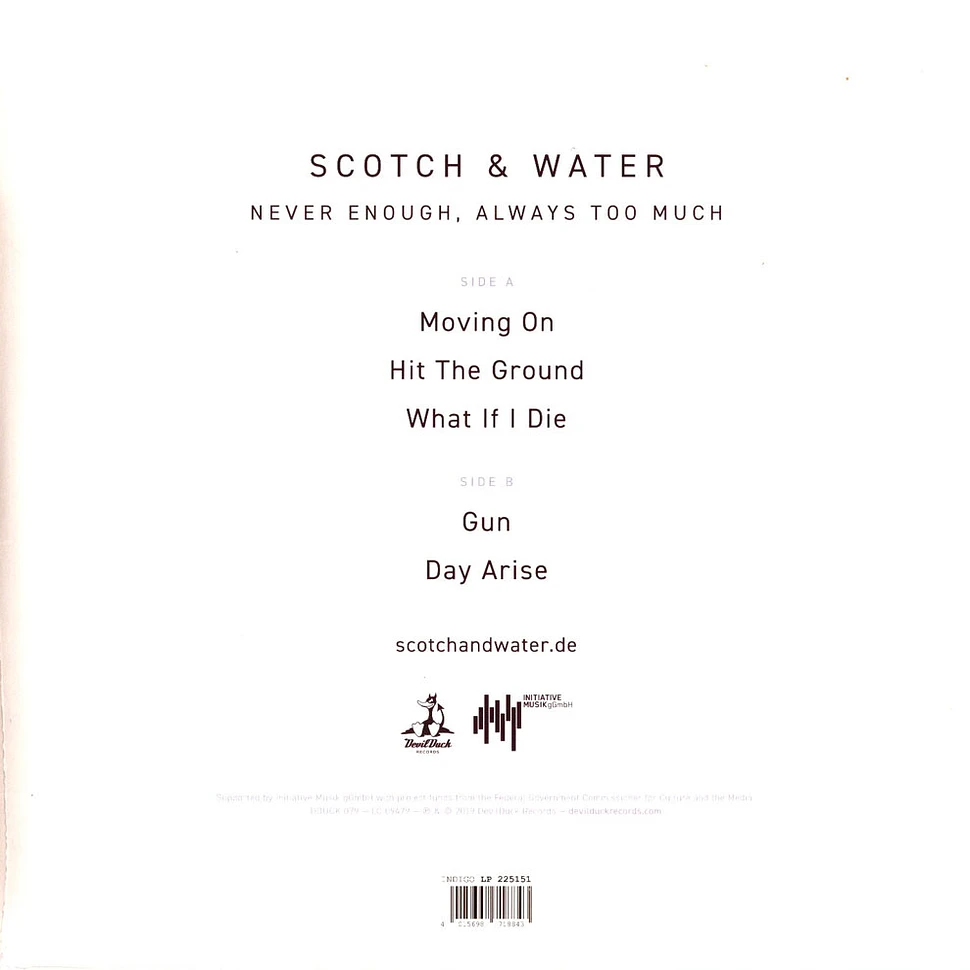 Scotch & Water - Never Enough, Aways Too Much EP