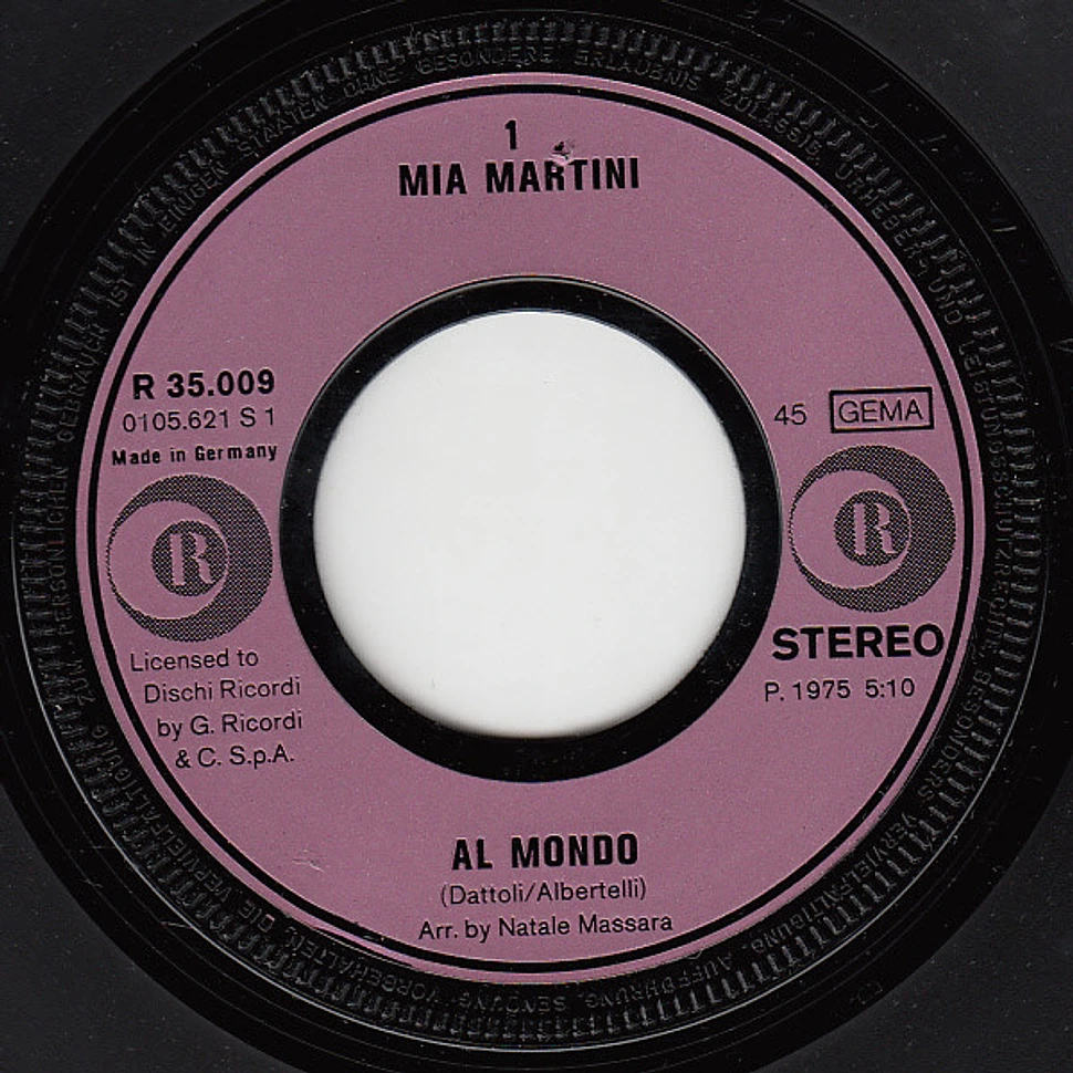 Mia Martini - Al Mondo