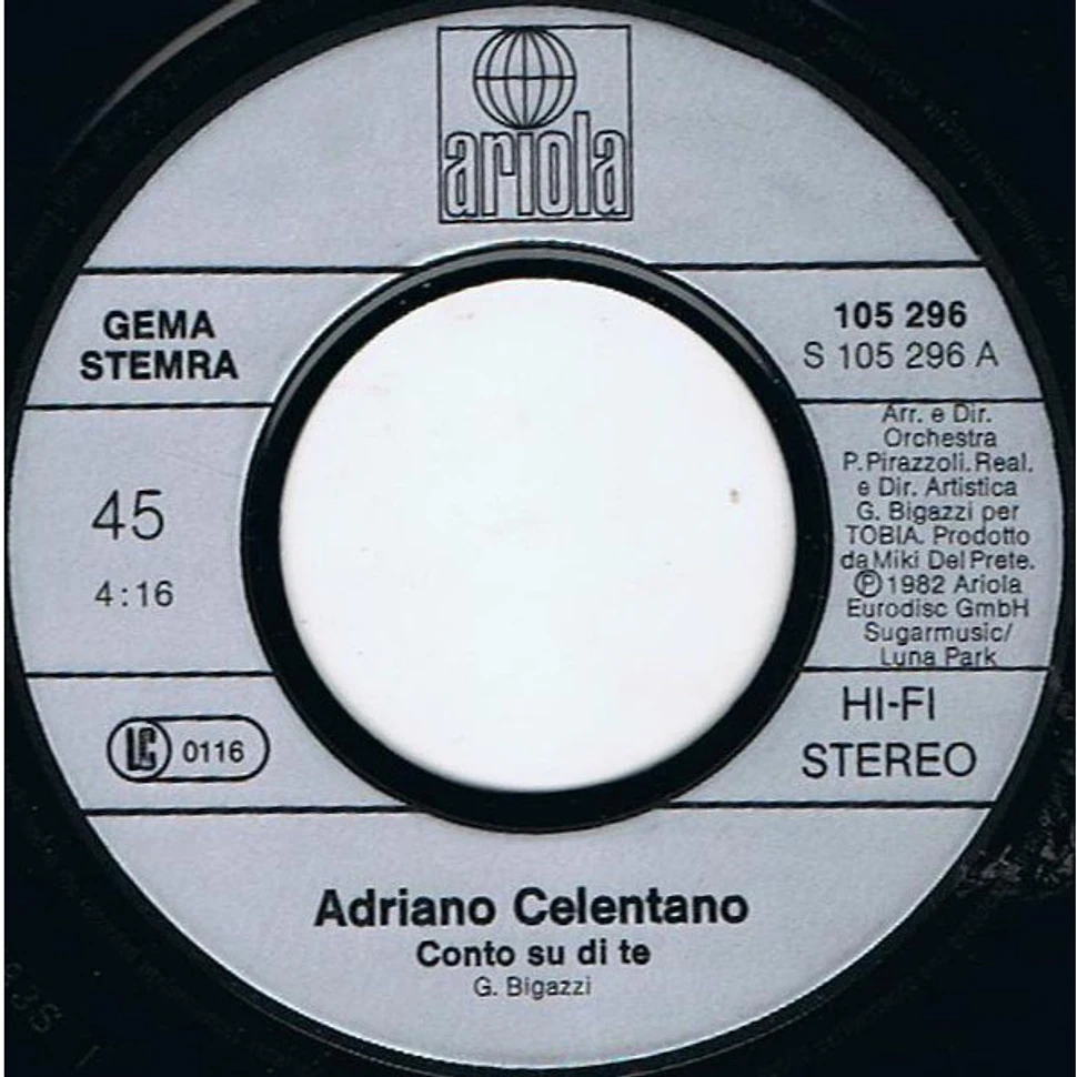 Adriano Celentano - Conto Su Di Te