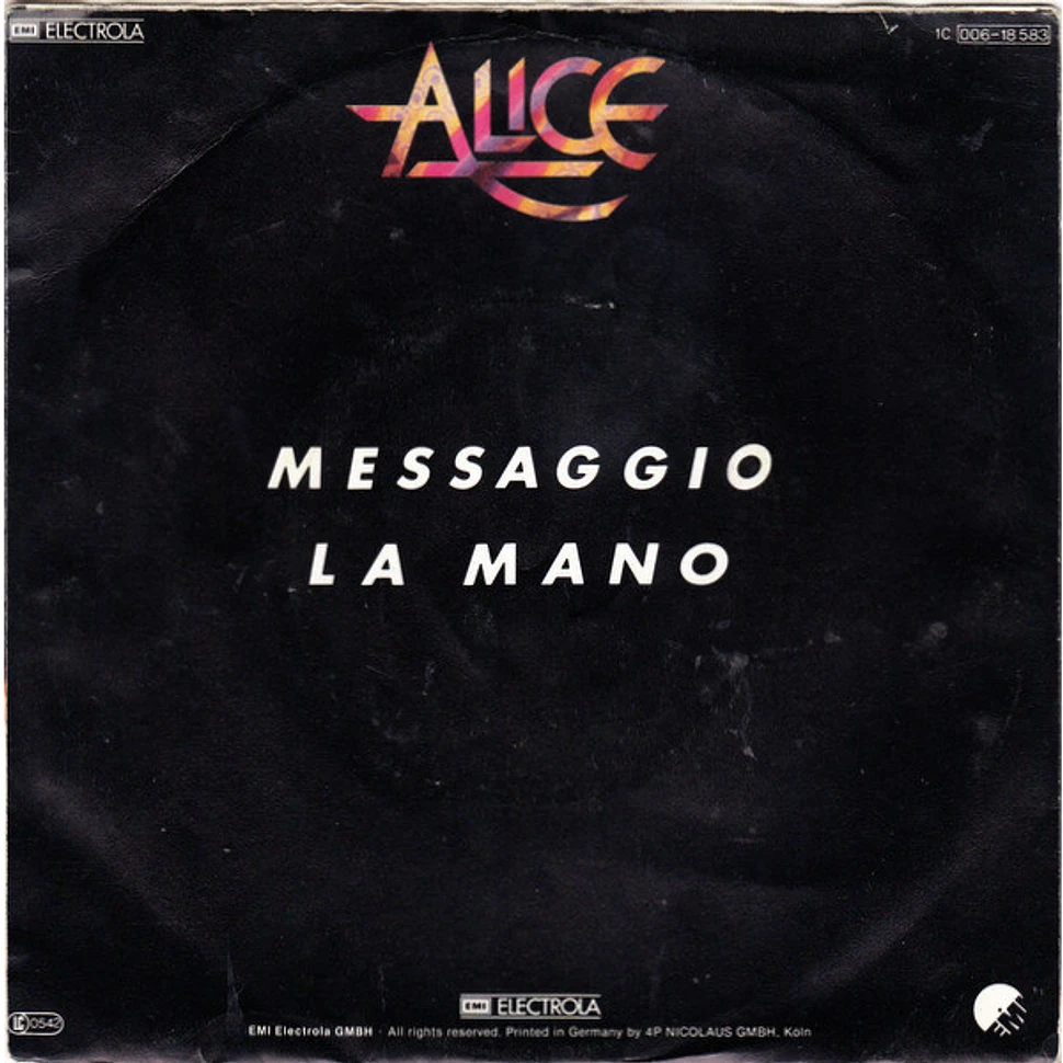 Alice - Messaggio