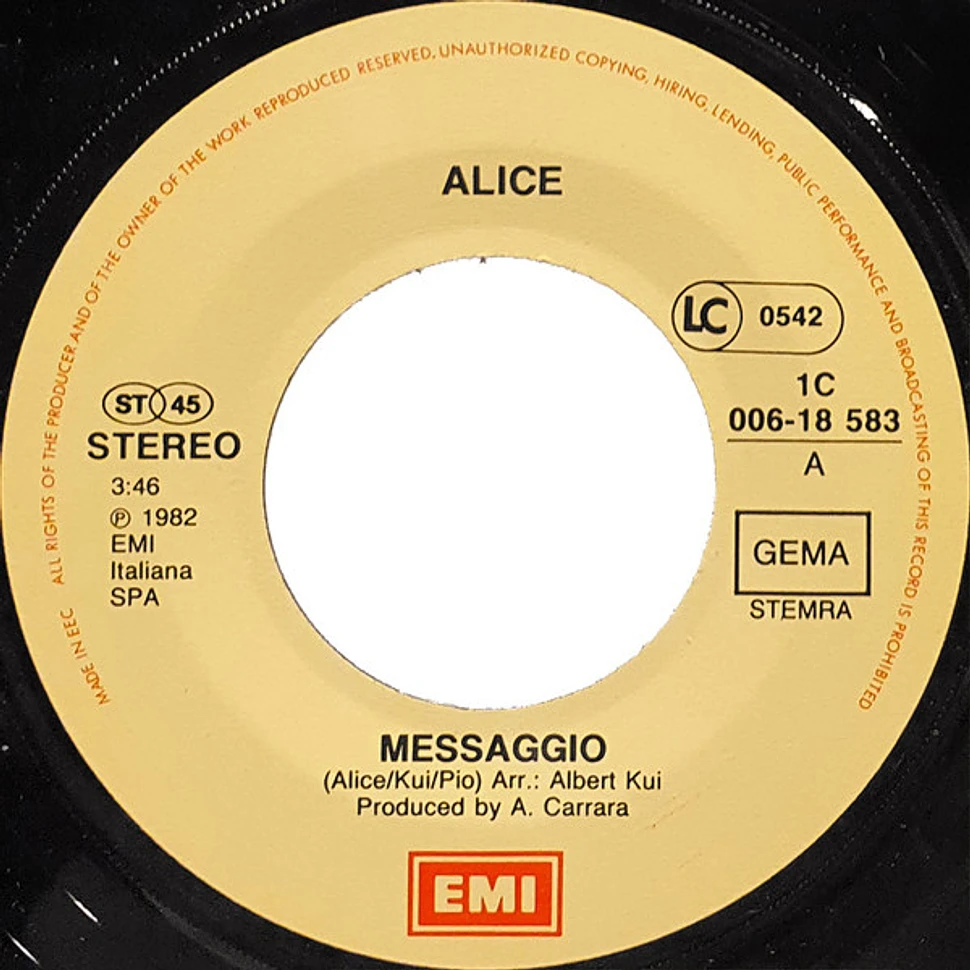 Alice - Messaggio