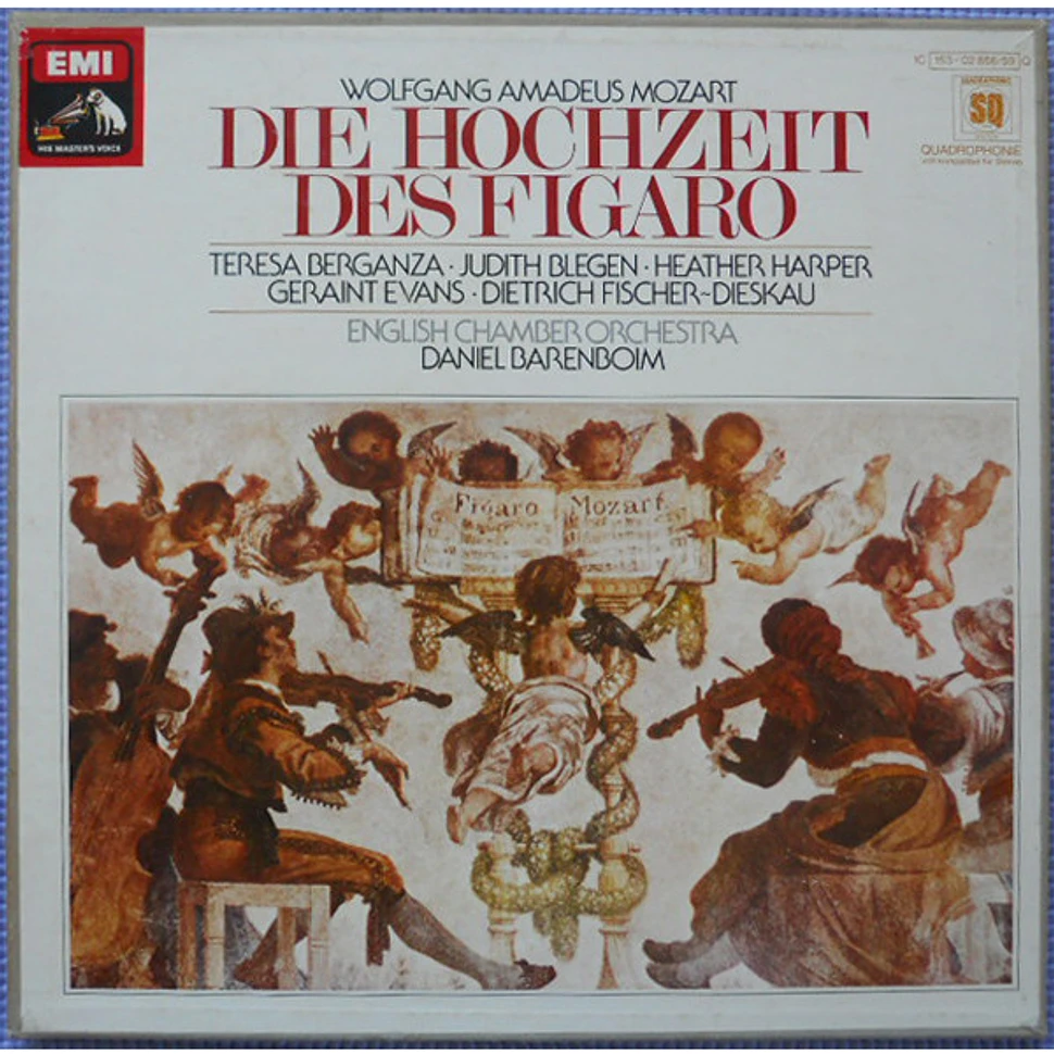 Wolfgang Amadeus Mozart - English Chamber Orchestra, Daniel Barenboim, Teresa Berganza, Judith Blegen, Heather Harper, Geraint Evans, Dietrich Fischer-Dieskau - Die Hochzeit Des Figaro