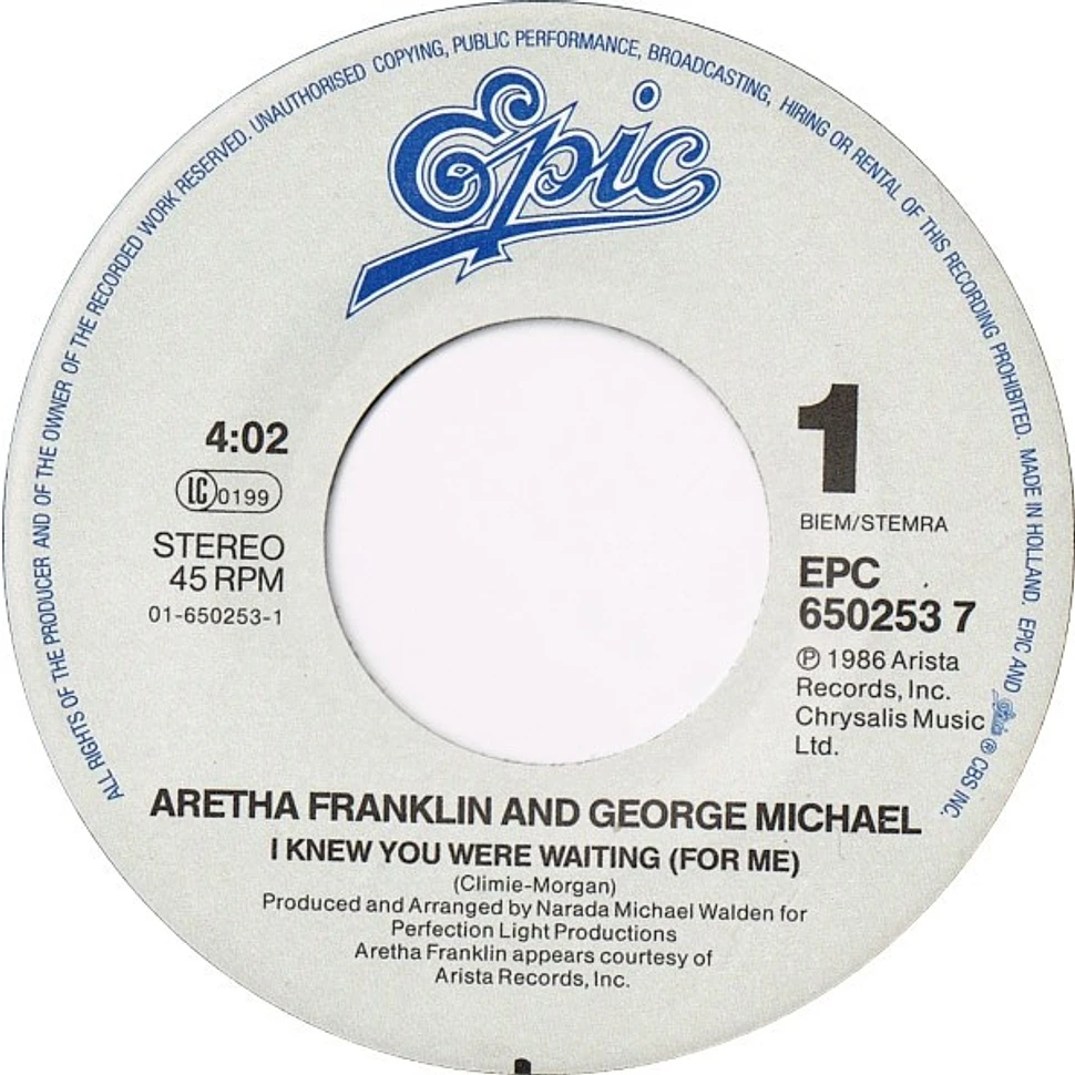 Aretha Franklin & George Michael - I Knew You Were Waiting (For Me)