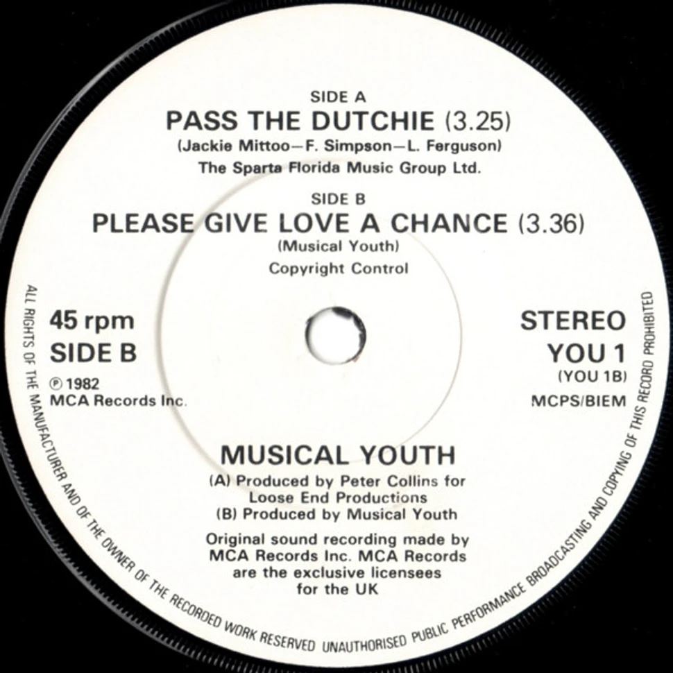 Musical Youth - Pass The Dutchie