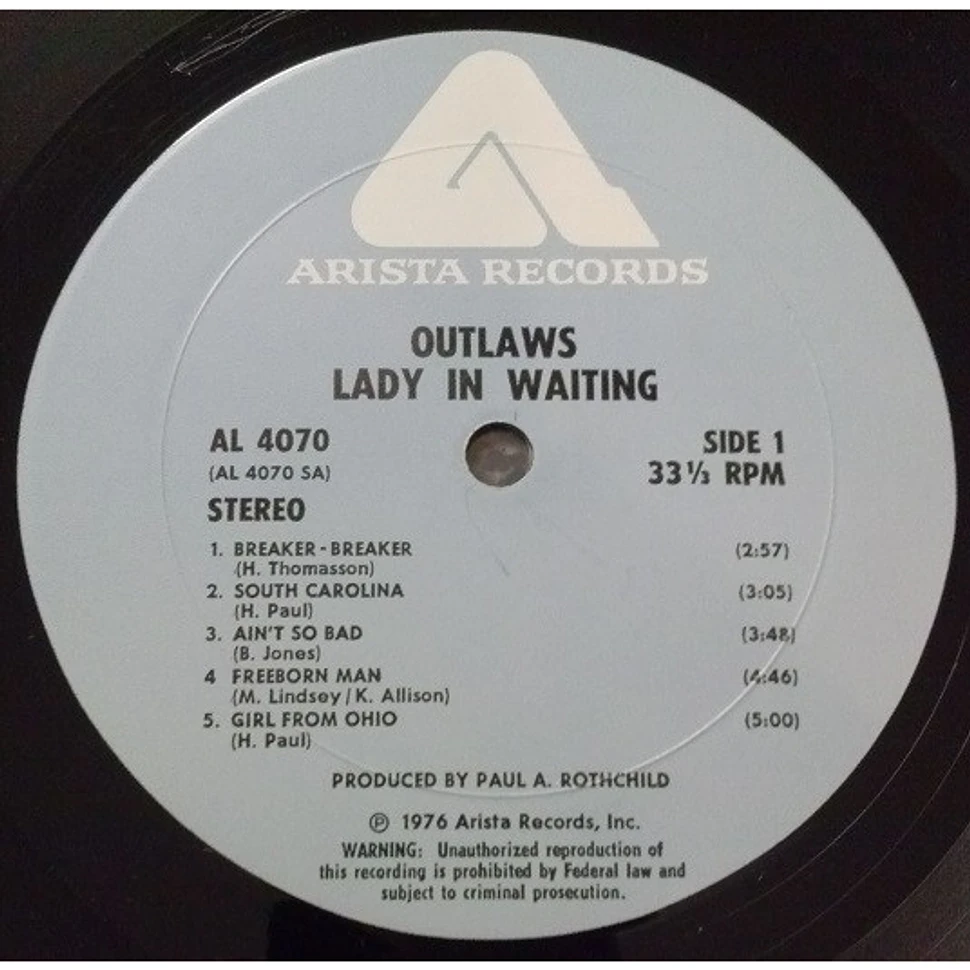 Outlaws - Lady In Waiting